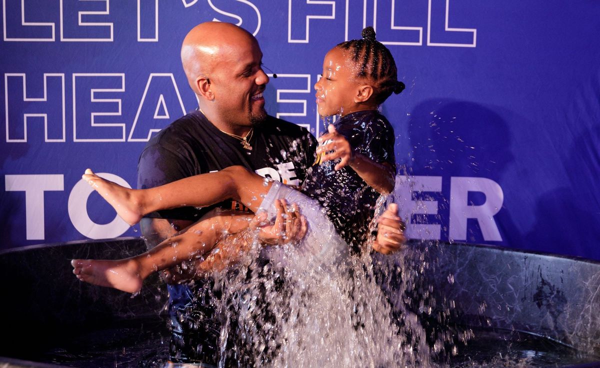 Third Thursday: First Baptism Sunday at the new Camden church!